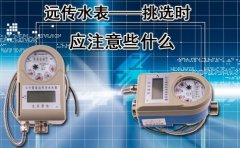 远传水表——挑选时应注意些什么