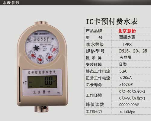 IC卡预付费水表
